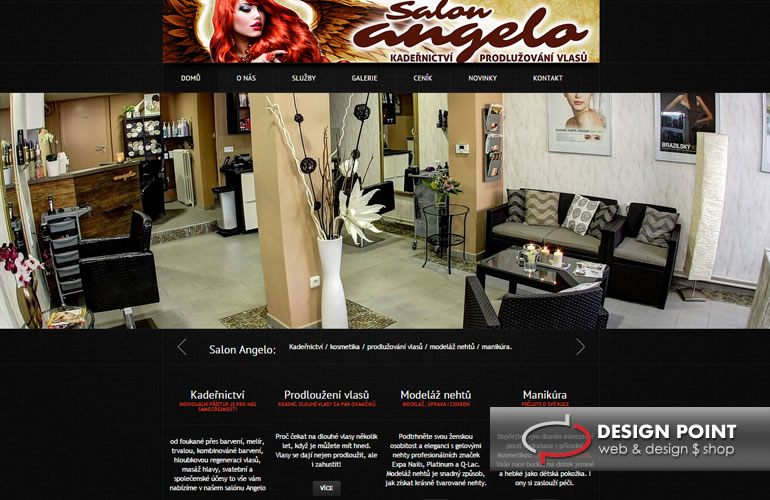webové stránky Salon Angelo