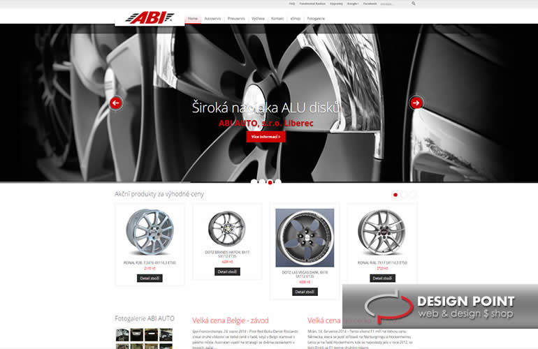 webové stránky Abi Auto